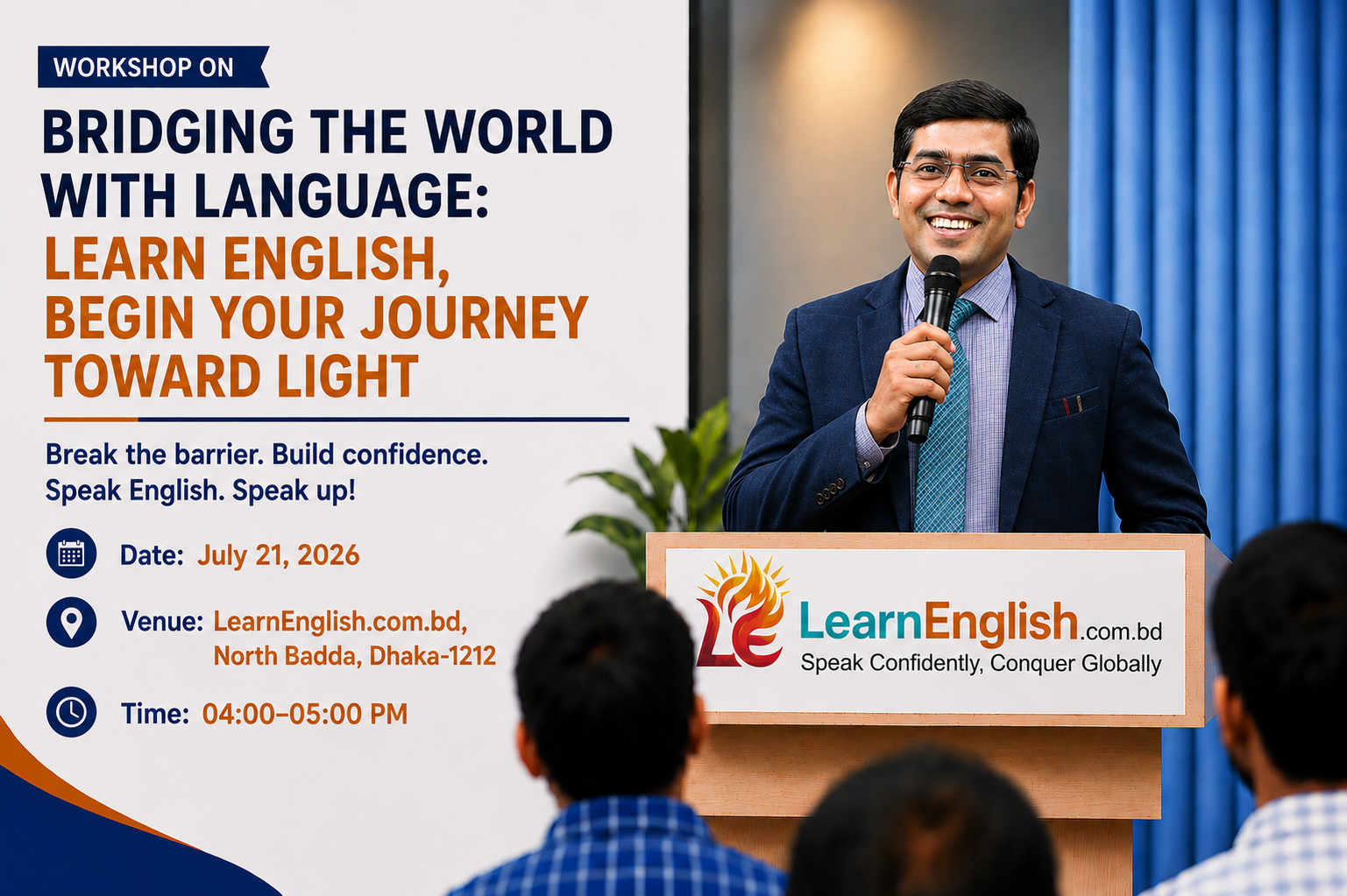 Bridging the World with Language Learn English, Begin Your Journey Toward Light