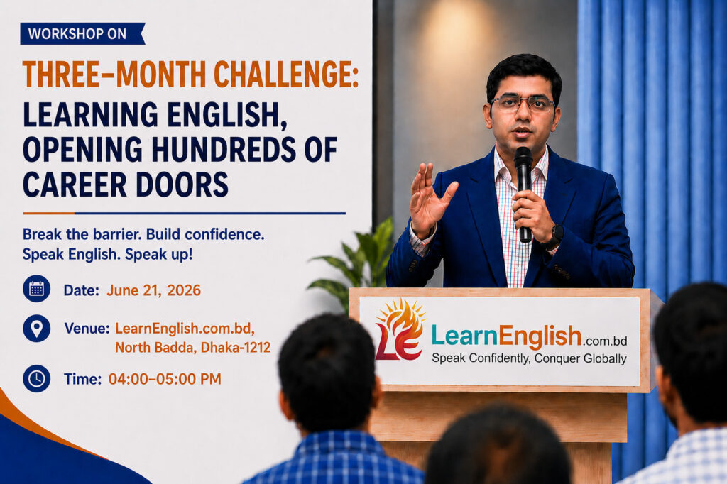 Three-Month Challenge Learning English, Opening Hundreds of Career Doors